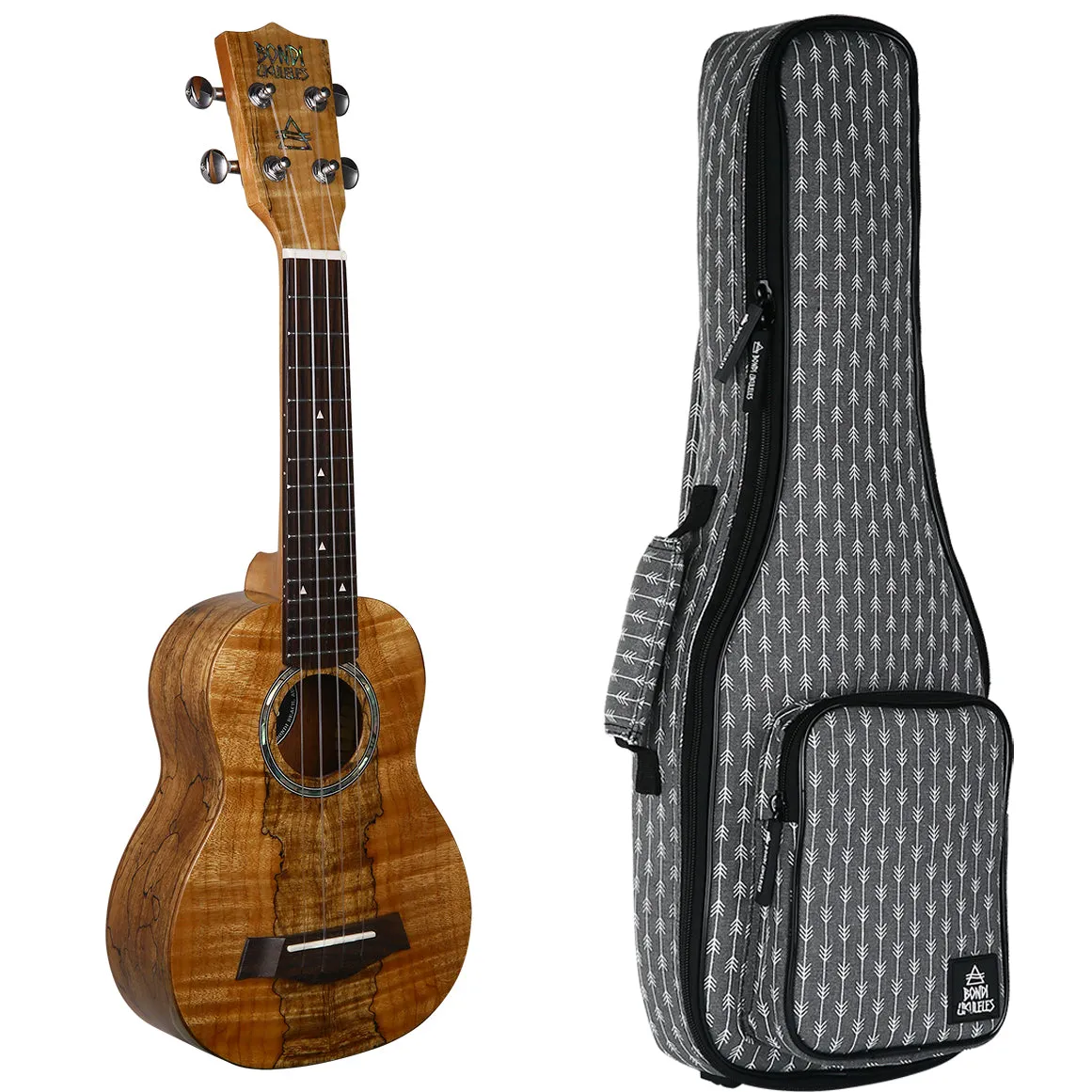 Bondi Spalted Maple Soprano Ukulele