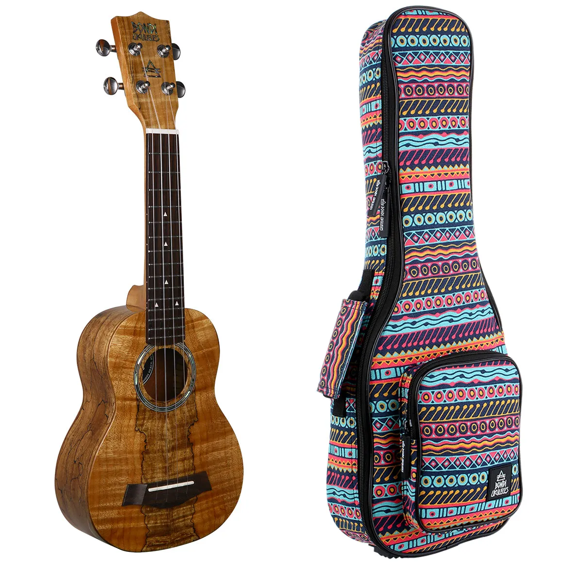 Bondi Spalted Maple Soprano Ukulele