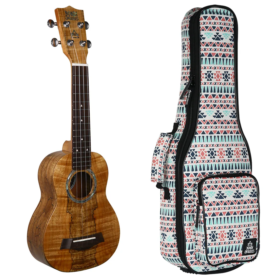 Bondi Spalted Maple Soprano Ukulele