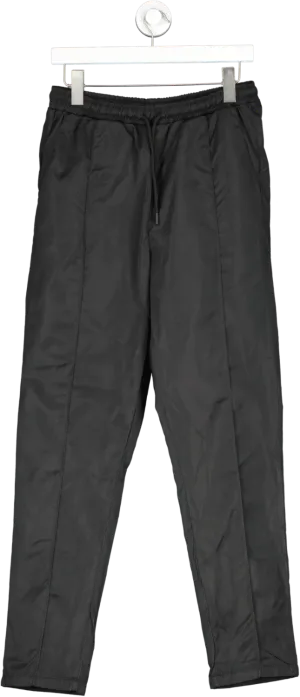 boohooMan Black Slim Fit Smart Front Crease Trouser UK M