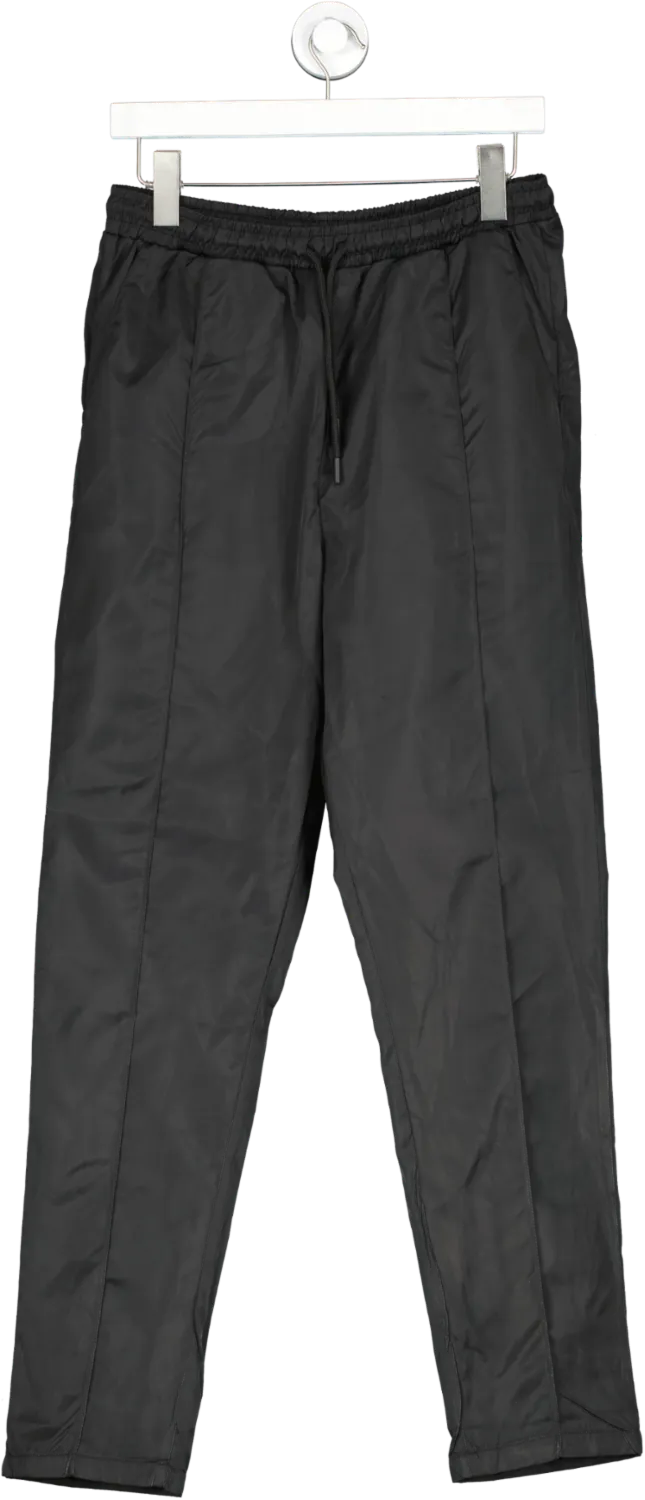 boohooMan Black Slim Fit Smart Front Crease Trouser UK M