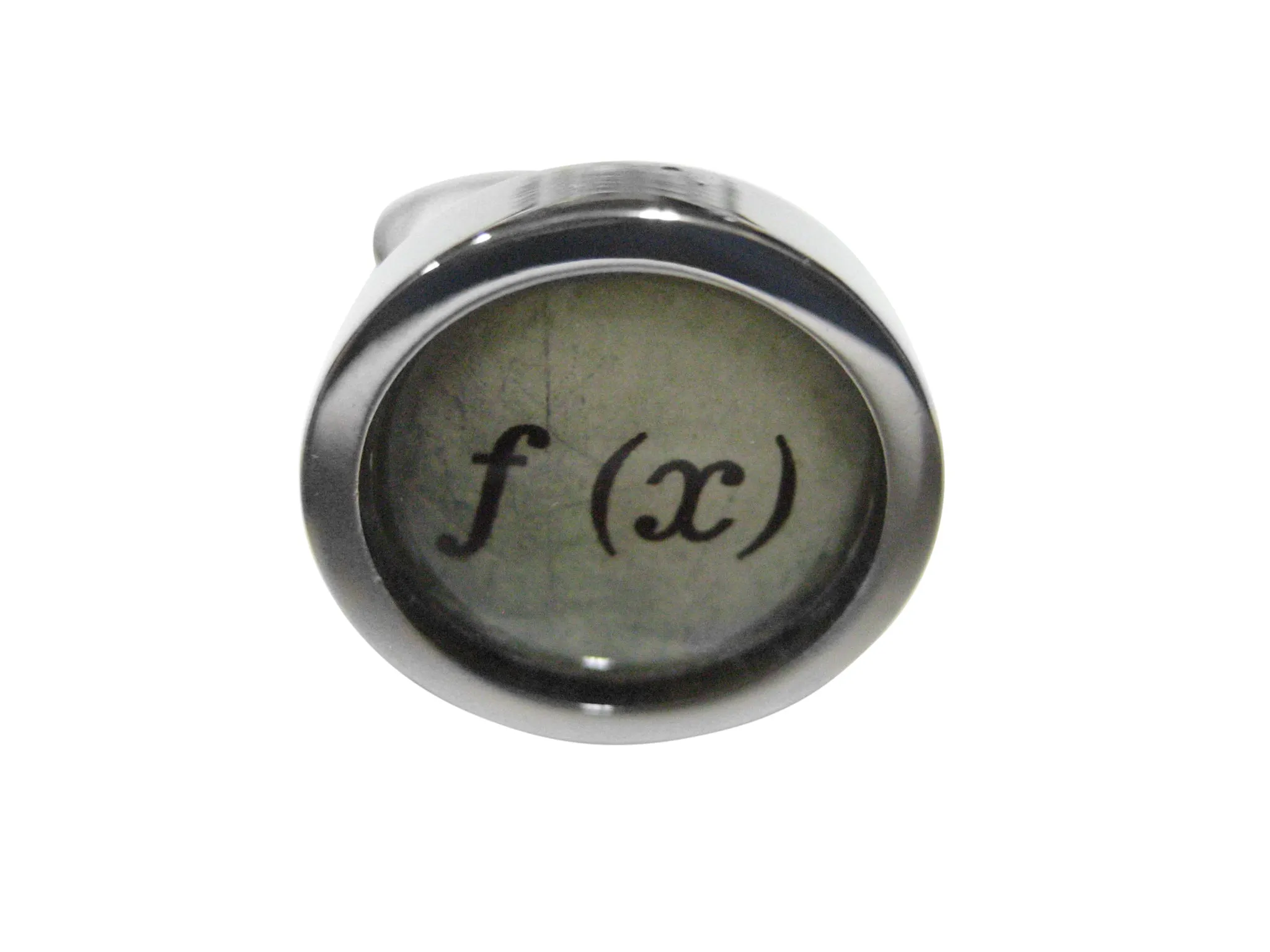Bordered Mathematical Function of X Adjustable Size Fashion Ring