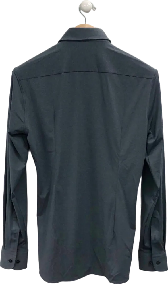 BOSS Grey Slim Fit Performance Shirt UK S/M