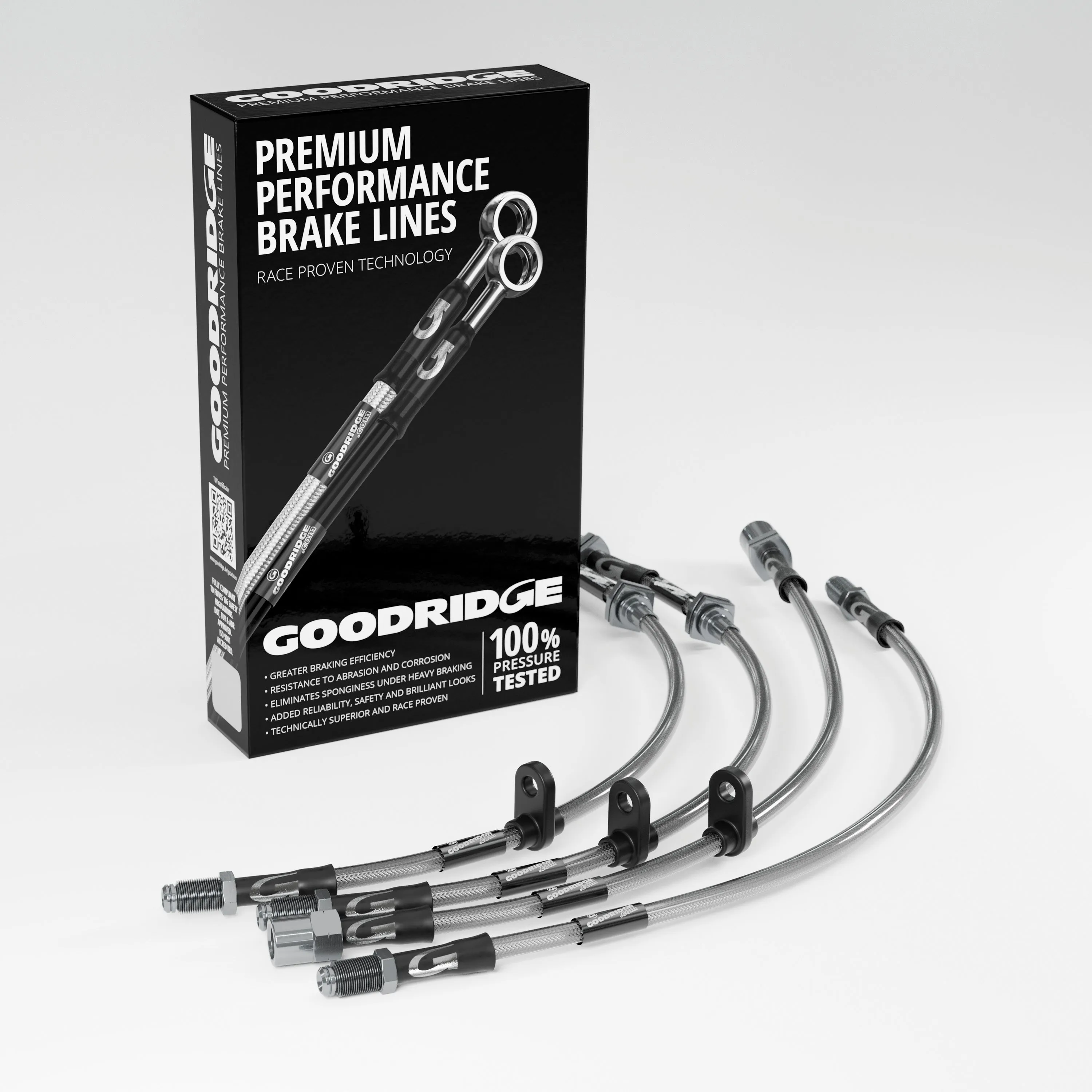 BRAKE HOSE KIT FOR VAUXHALL CORSA 'D' 1.6 VXR 155KW/211HP 06.11-03.12 WITH SPORTS PACKAGE