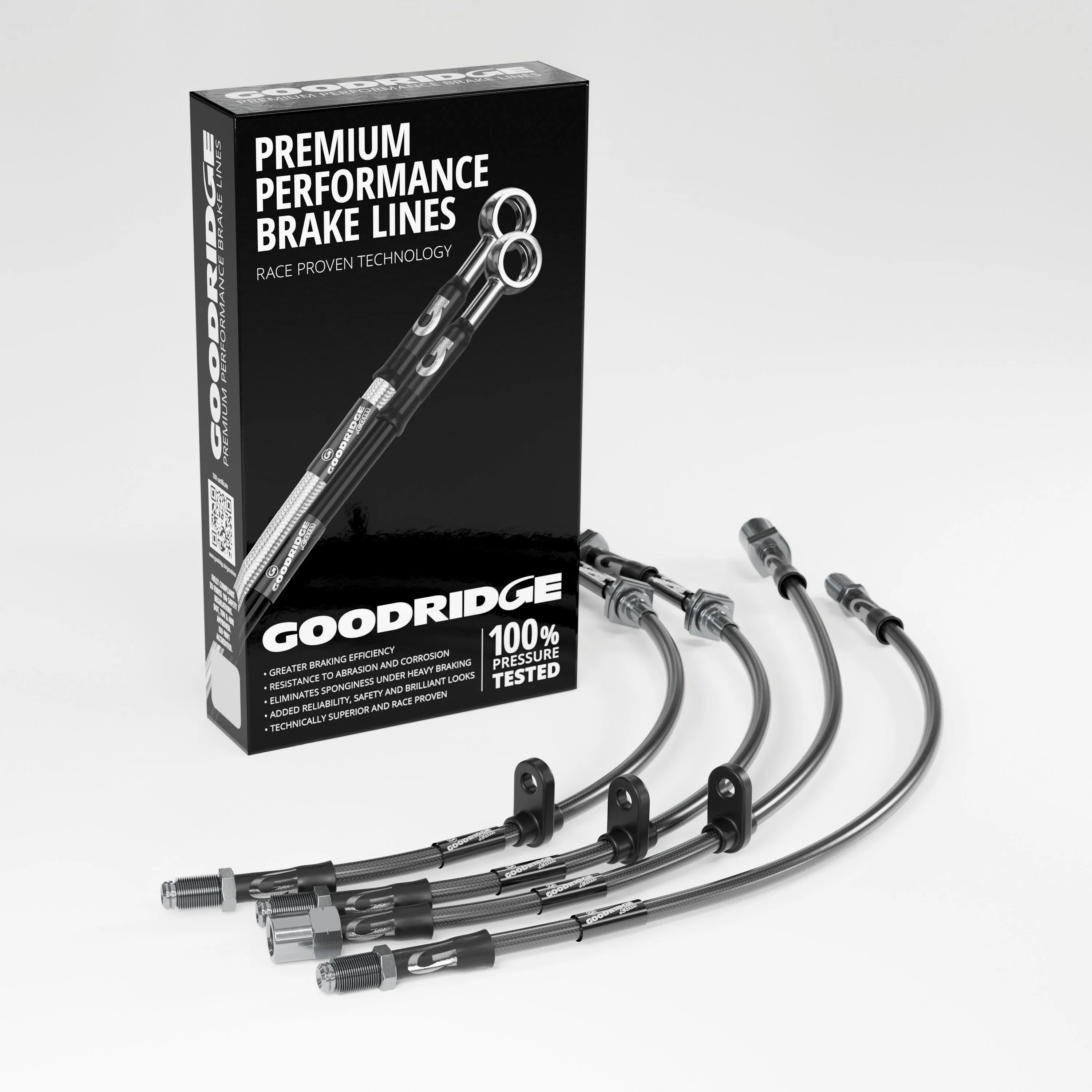 BRAKE HOSE KIT FOR VAUXHALL CORSA 'D' 1.6 VXR 155KW/211HP 06.11-03.12 WITH SPORTS PACKAGE