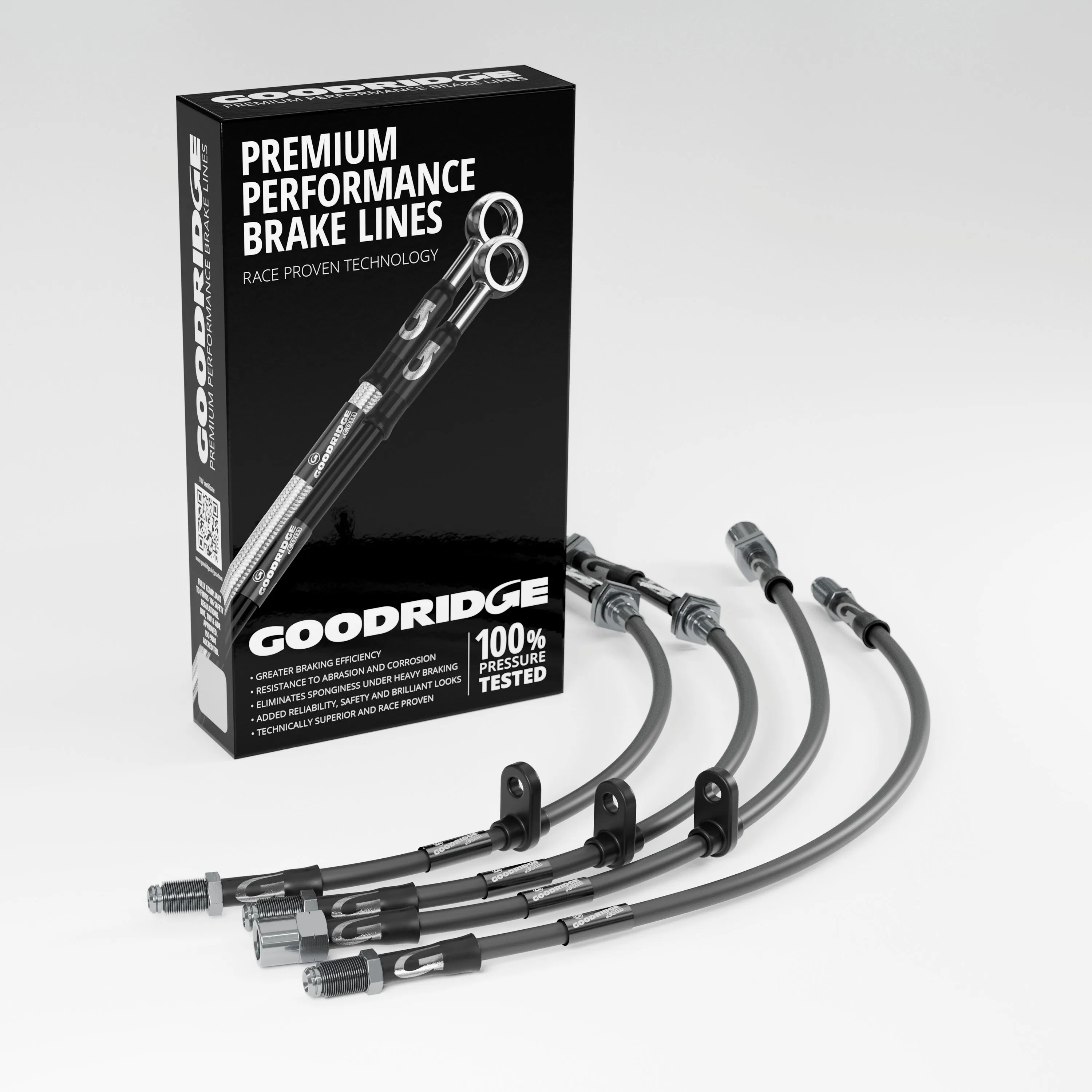 BRAKE HOSE KIT FOR VAUXHALL CORSA 'D' 1.6 VXR 155KW/211HP 06.11-03.12 WITH SPORTS PACKAGE