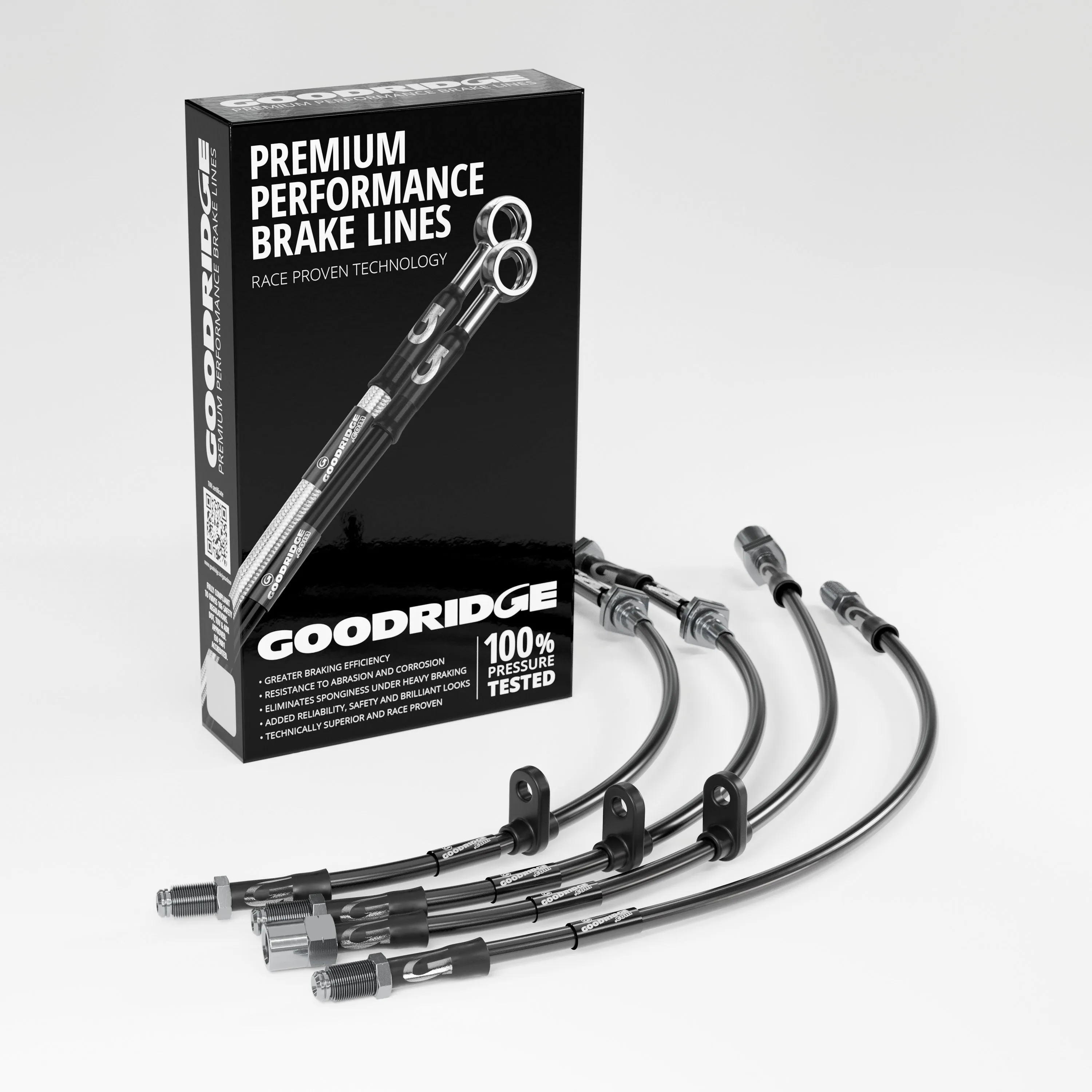 BRAKE HOSE KIT FOR VAUXHALL CORSA 'D' 1.6 VXR 155KW/211HP 06.11-03.12 WITH SPORTS PACKAGE