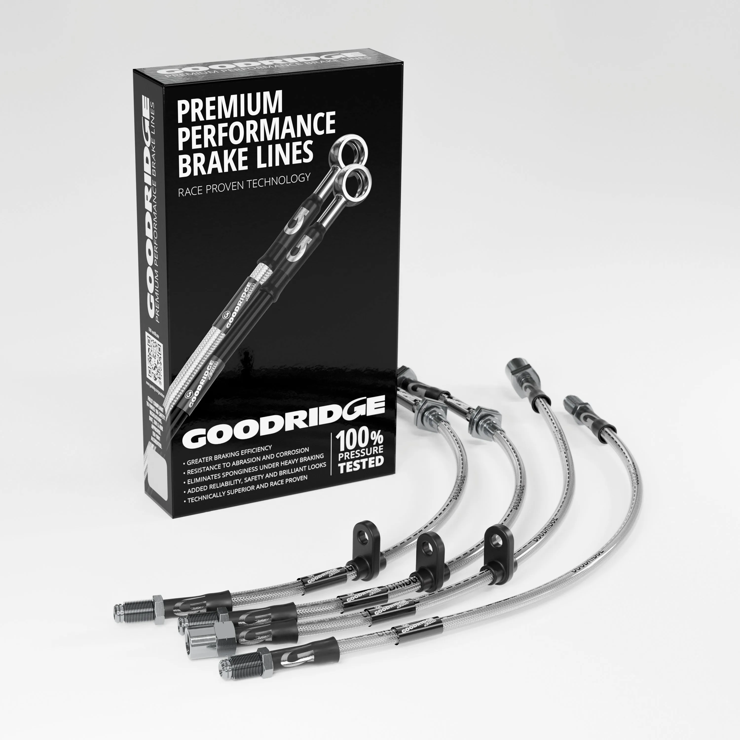 BRAKE HOSE KIT FOR VAUXHALL CORSA 'D' 1.6 VXR 155KW/211HP 06.11-03.12 WITH SPORTS PACKAGE
