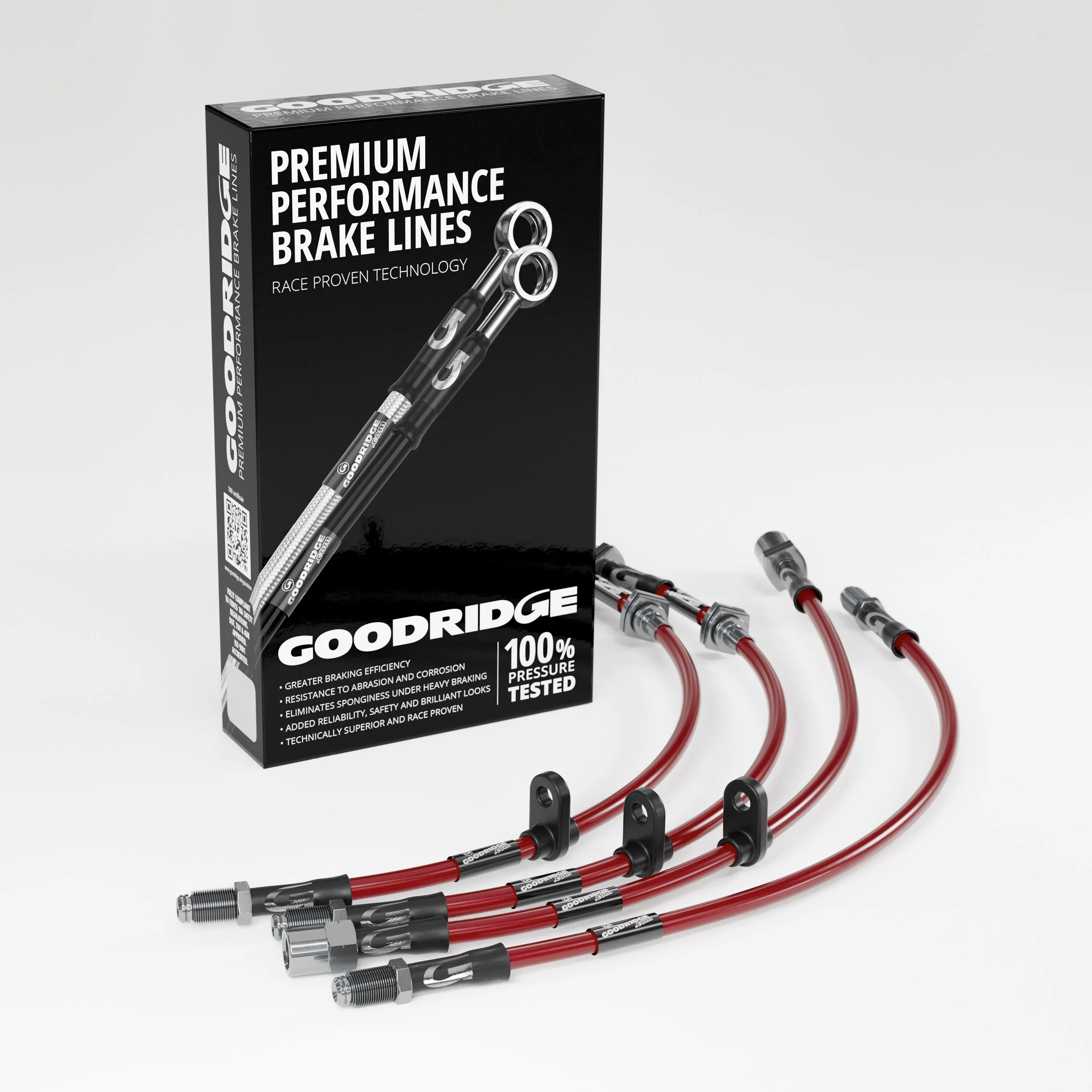 BRAKE HOSE KIT FOR VAUXHALL CORSA 'D' 1.6 VXR 155KW/211HP 06.11-03.12 WITH SPORTS PACKAGE
