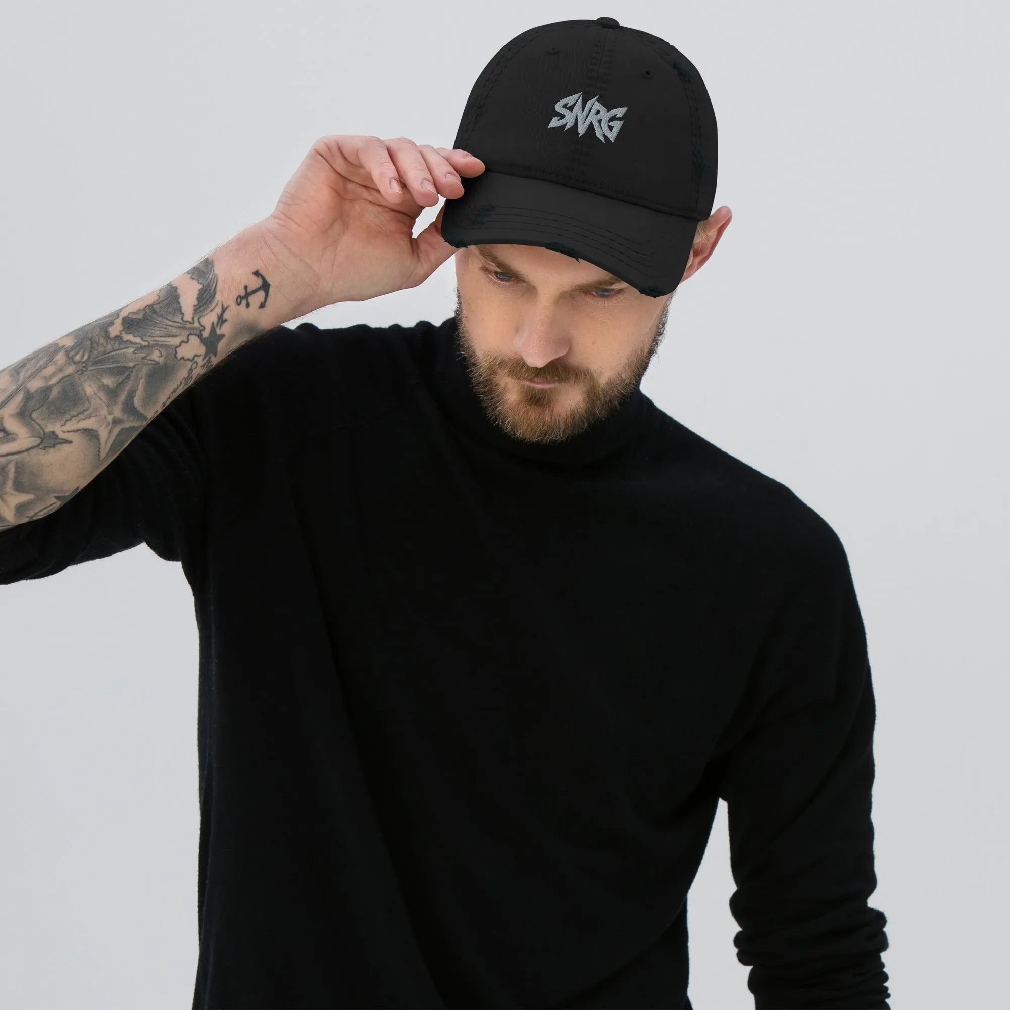 Branded Distressed Dad Hat