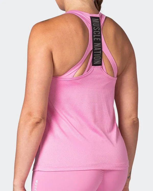 Breakpoint Mesh Tank - Candy Pink