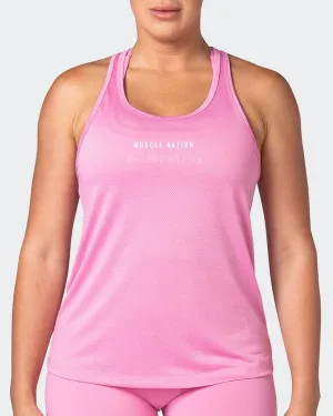 Breakpoint Mesh Tank - Candy Pink