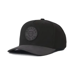 Brixton - Crest C MP Snapback Black/Black/Black