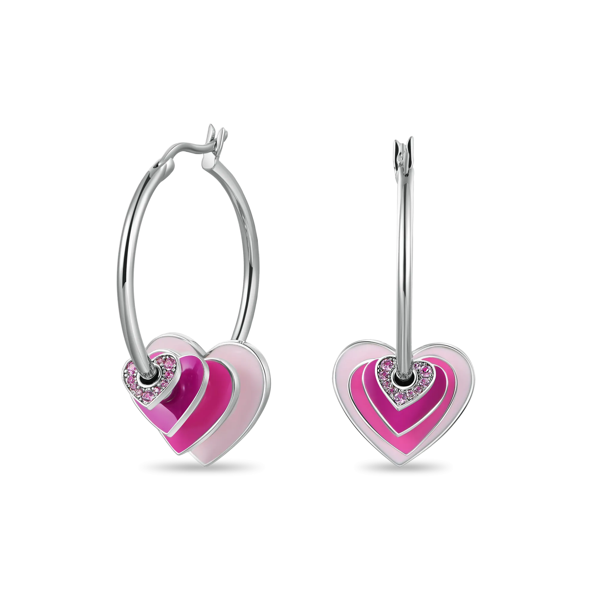 Broken Heart Hoop Earrings