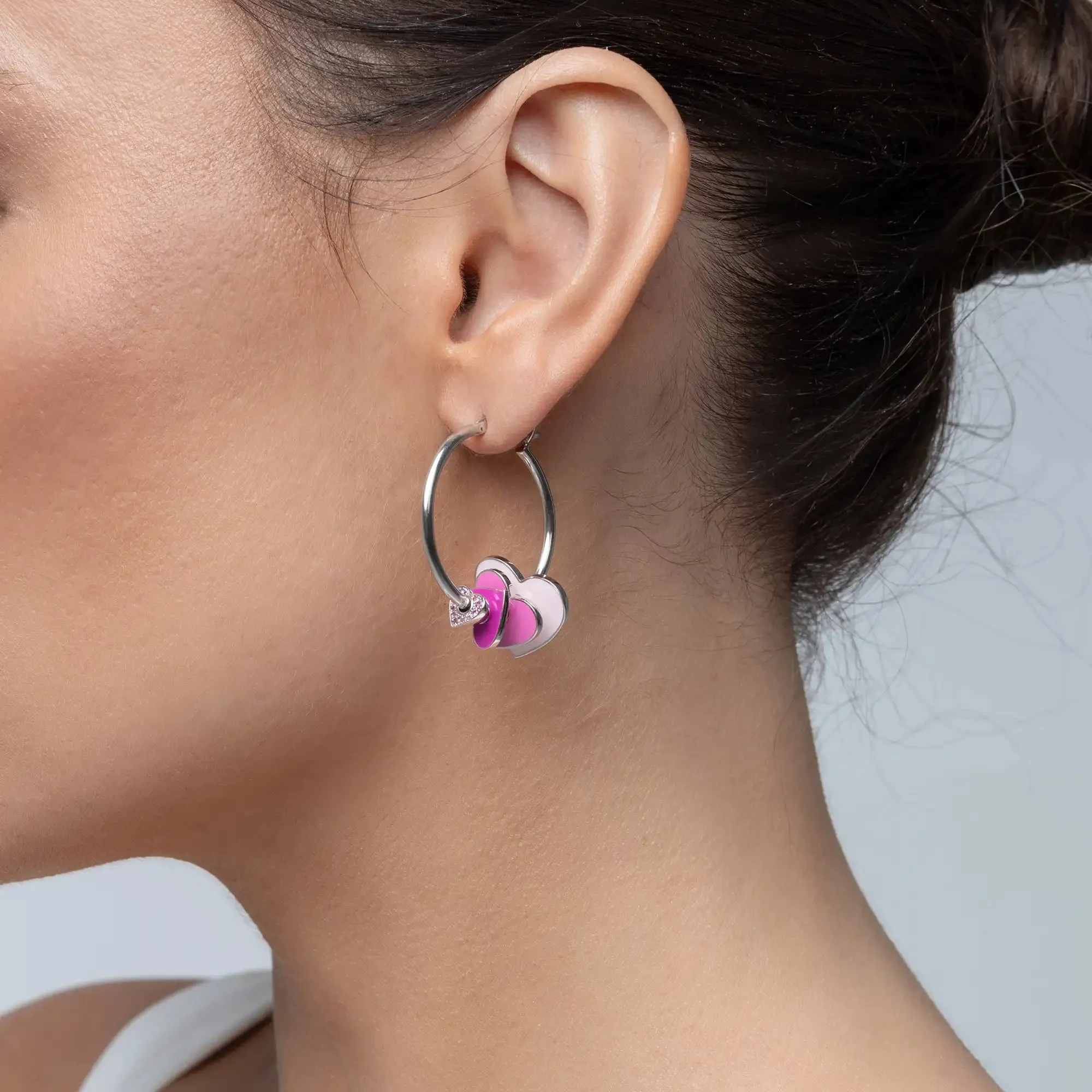 Broken Heart Hoop Earrings