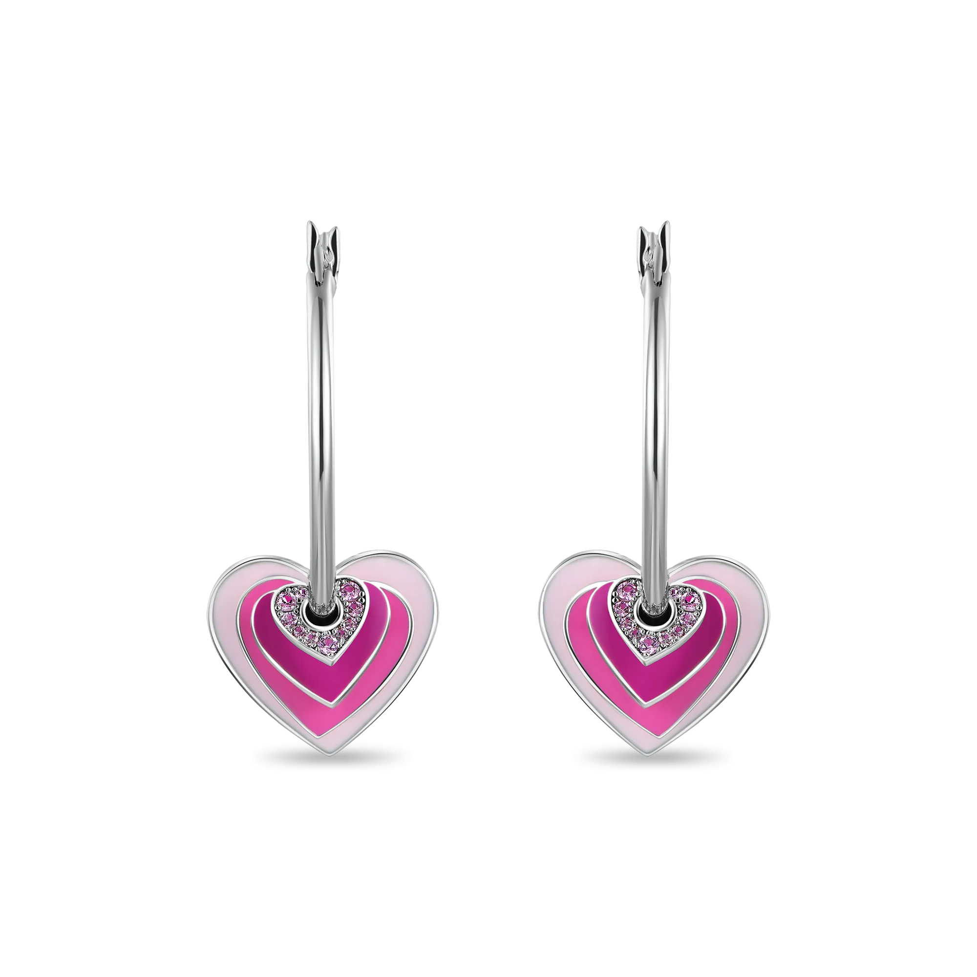 Broken Heart Hoop Earrings