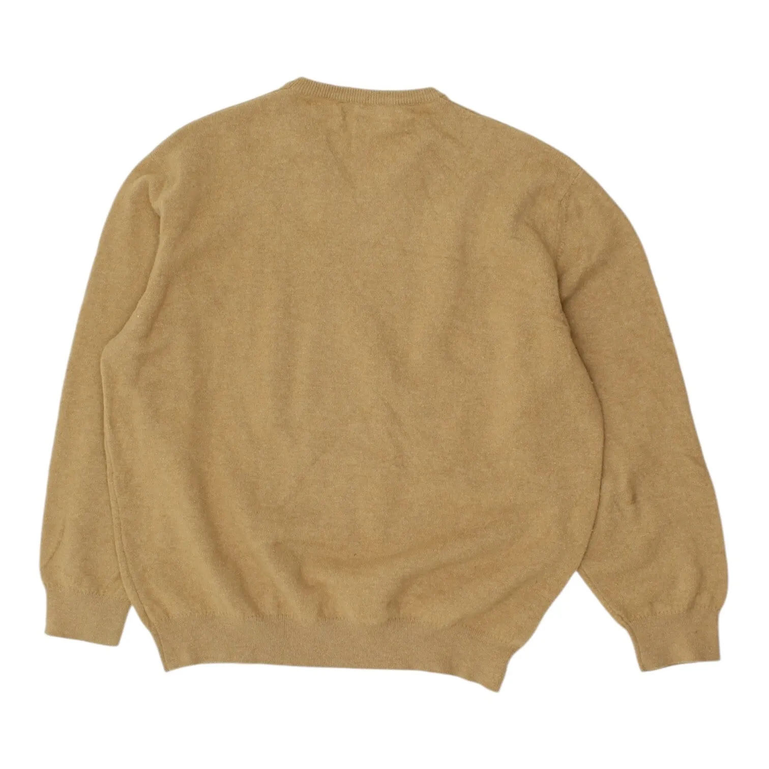 Burberry London Brown Jumper | Mens High End Designer Knit V-Neck Sweater