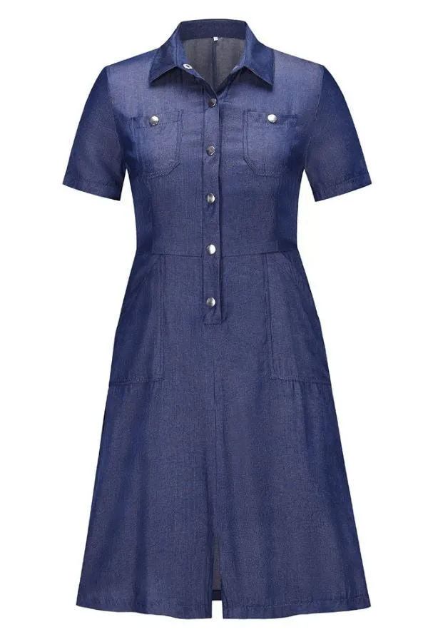 Button Breasted Midi Dress