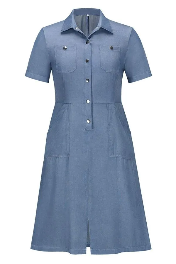 Button Breasted Midi Dress