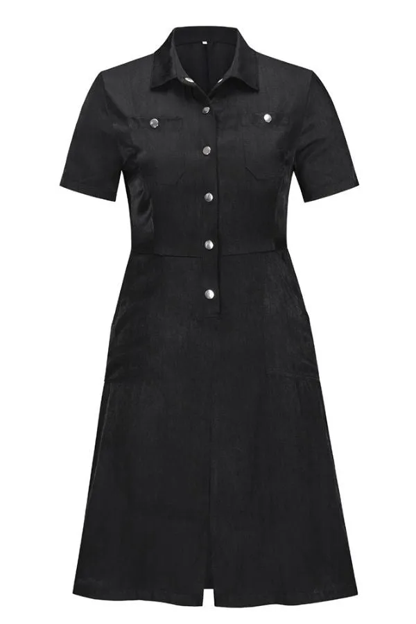 Button Breasted Midi Dress