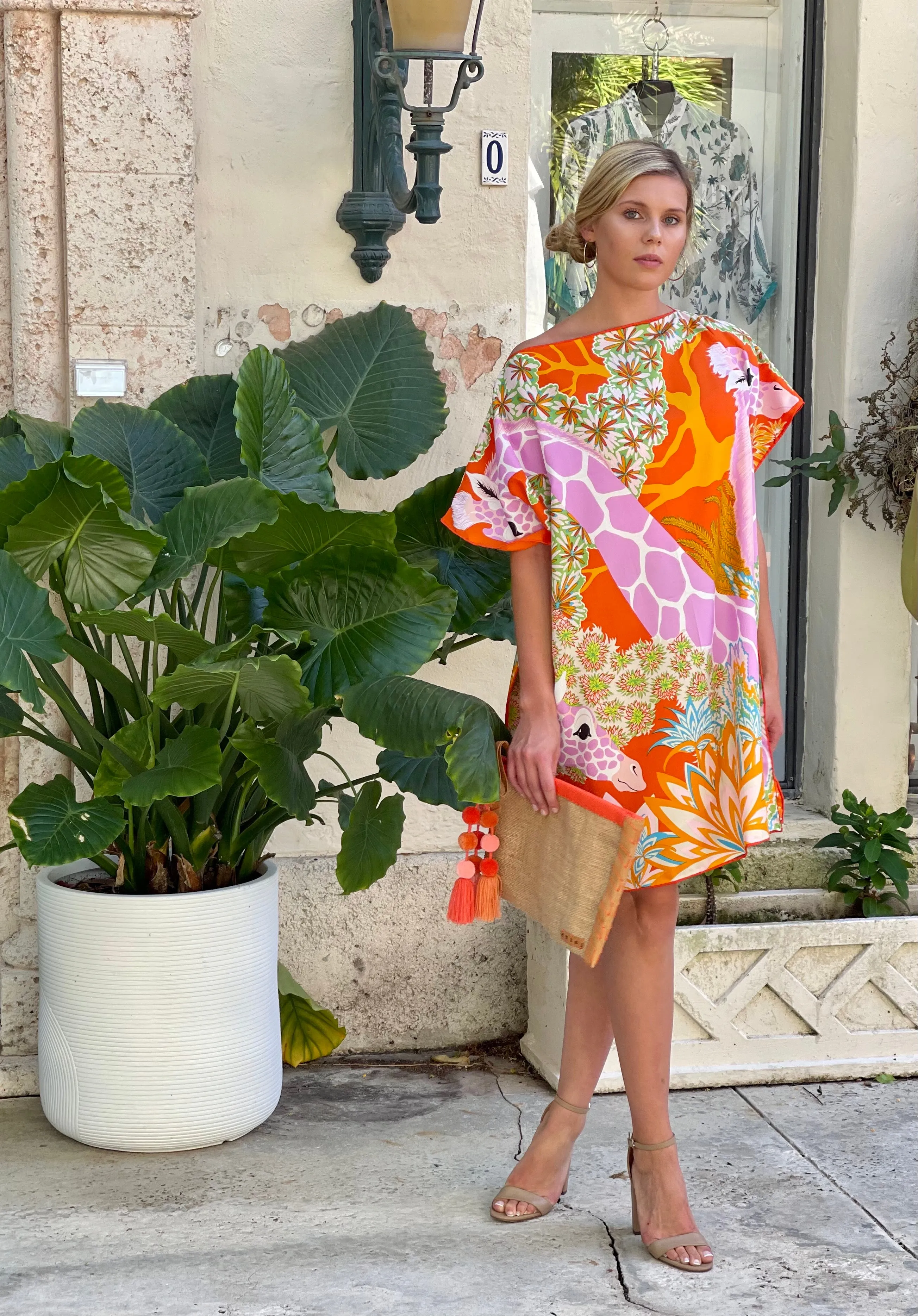 Caftan Pink Giraffe