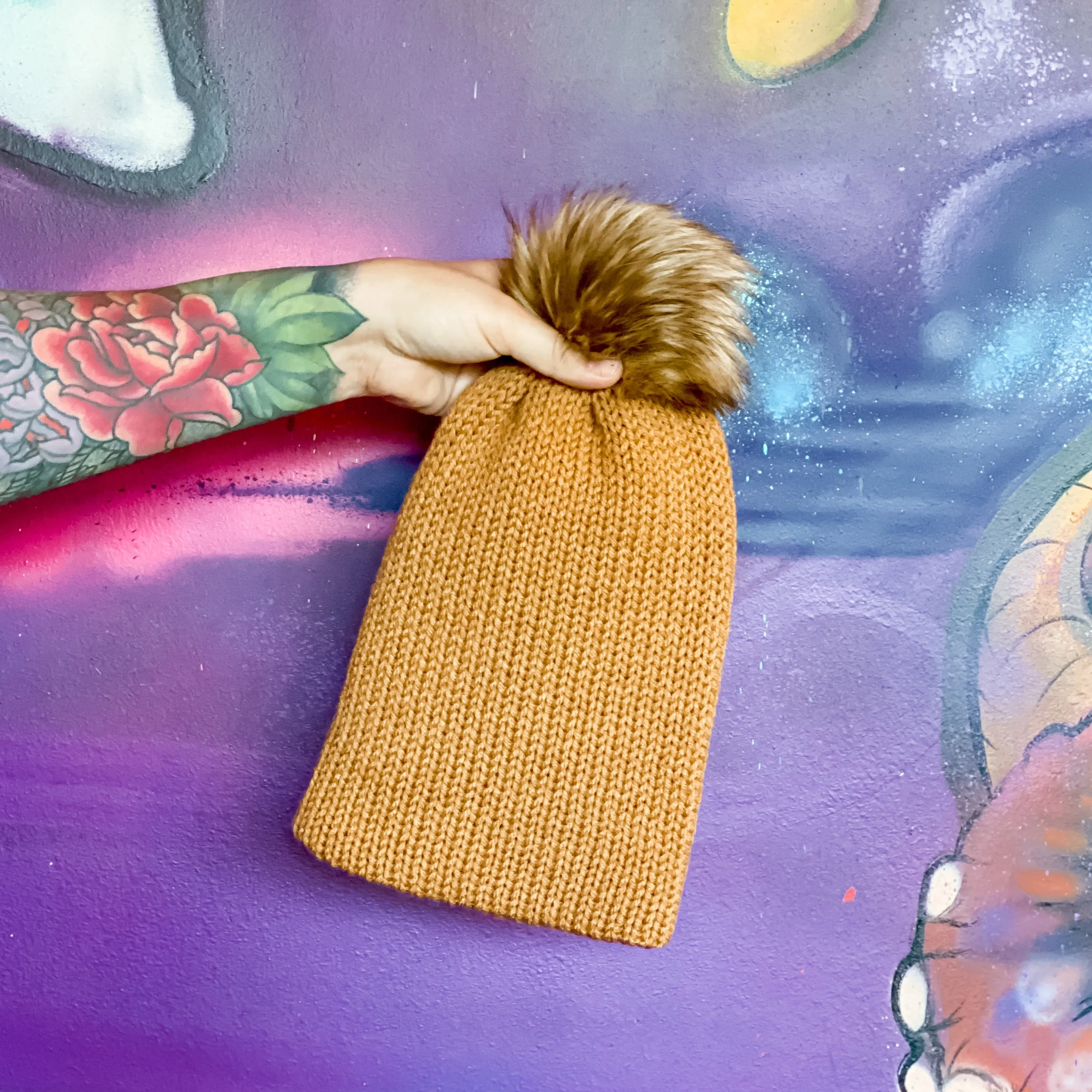 Camel Fluff Beanie