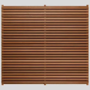 Canadian Cedar Slatted Fence Panels - Double Sided