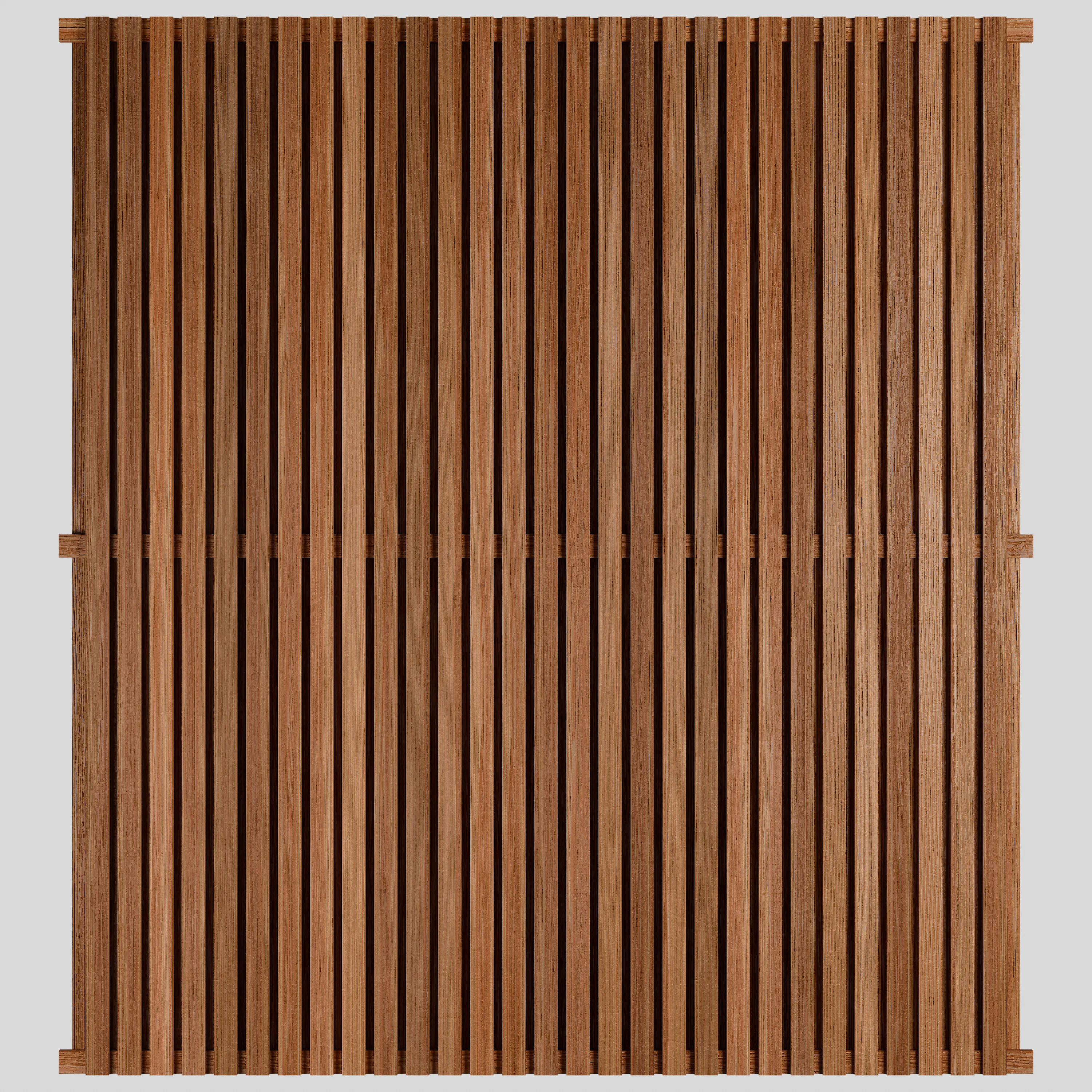 Canadian Cedar Slatted Fence Panels - Double Sided