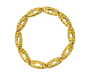 Cartier French 18 Karat Gold Link Bracelet