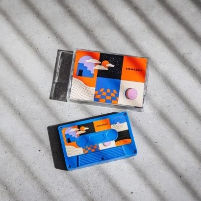 Cassette Bluetooth Speaker - Surreal Cobalt