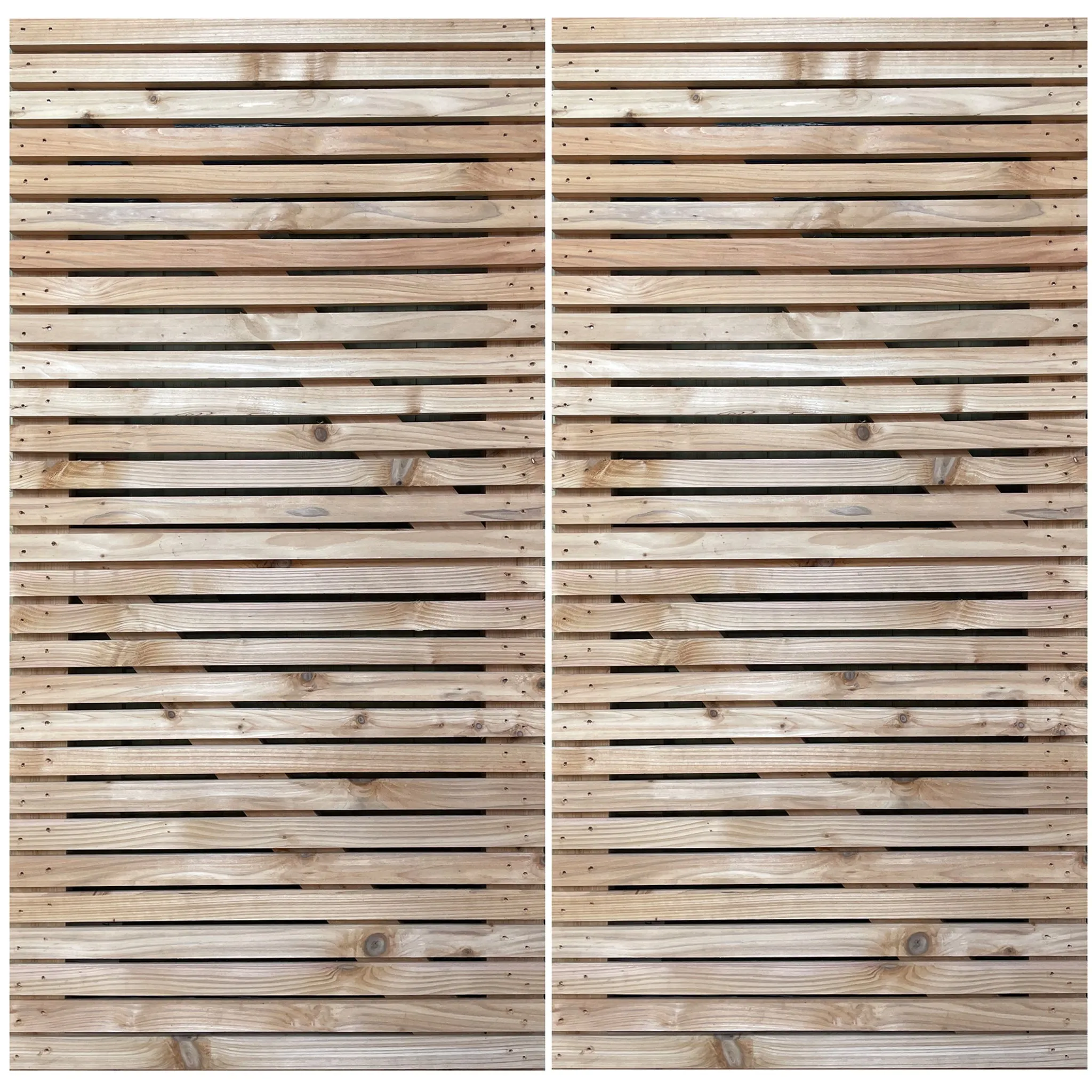 Cedar Slatted Gates Pair