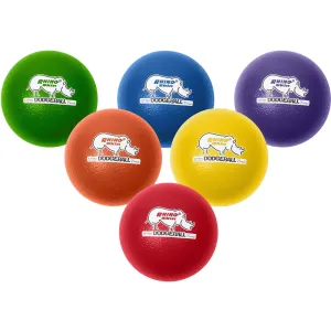 Champion Sports 8 Inch Rhino Skin Low Bounce Dodgeball Set