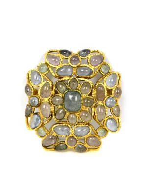 Chanel Vintage '90s Light Blue Gripoix Brooch