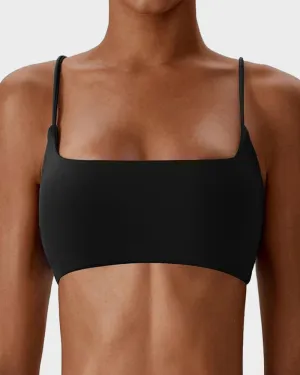 Chic Thin-Strap Sports Bra for Ultimate Comfort