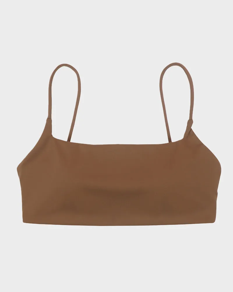 Chic Thin-Strap Sports Bra for Ultimate Comfort