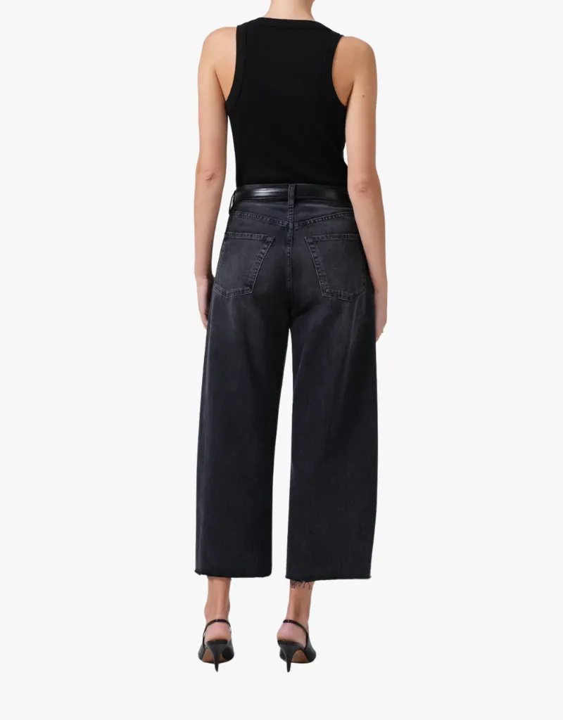 Citizens of Humanity Ayla Raw Hem Cropped Jeans in Bronson