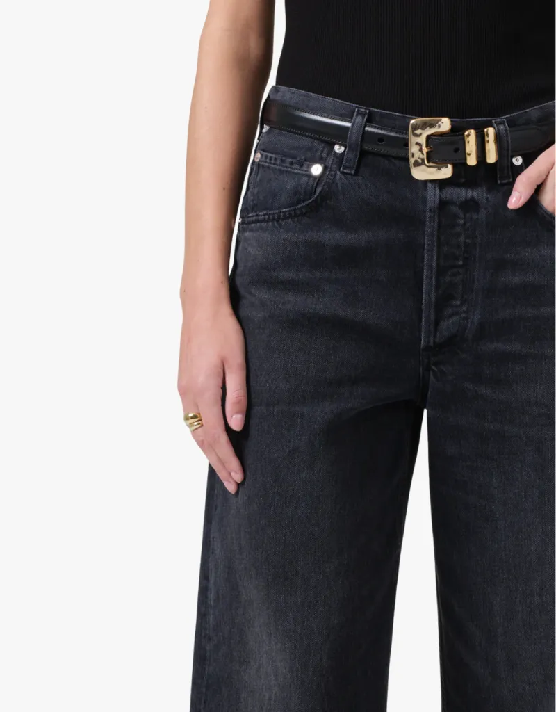 Citizens of Humanity Ayla Raw Hem Cropped Jeans in Bronson