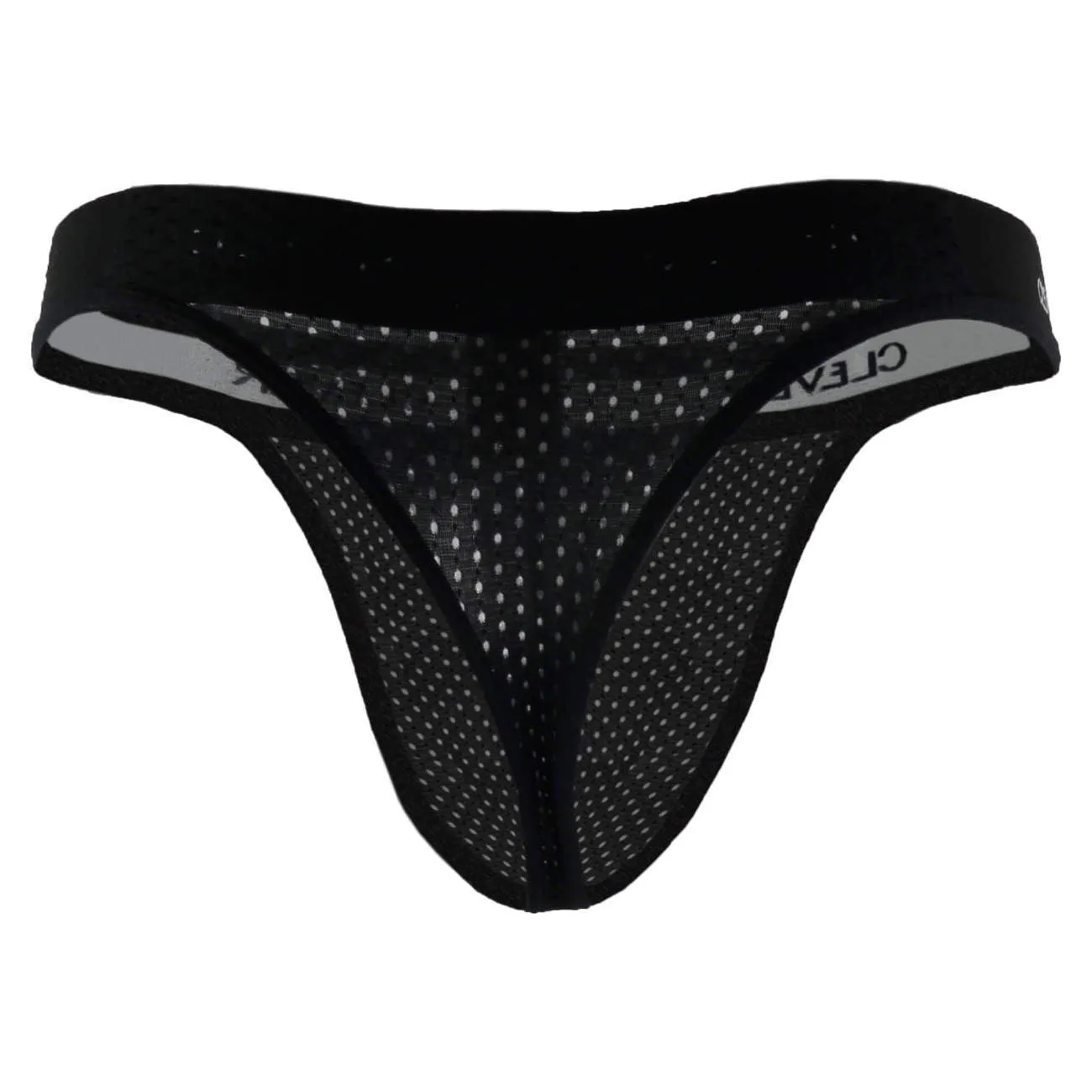 Clever 0001 Mesh Thong Black