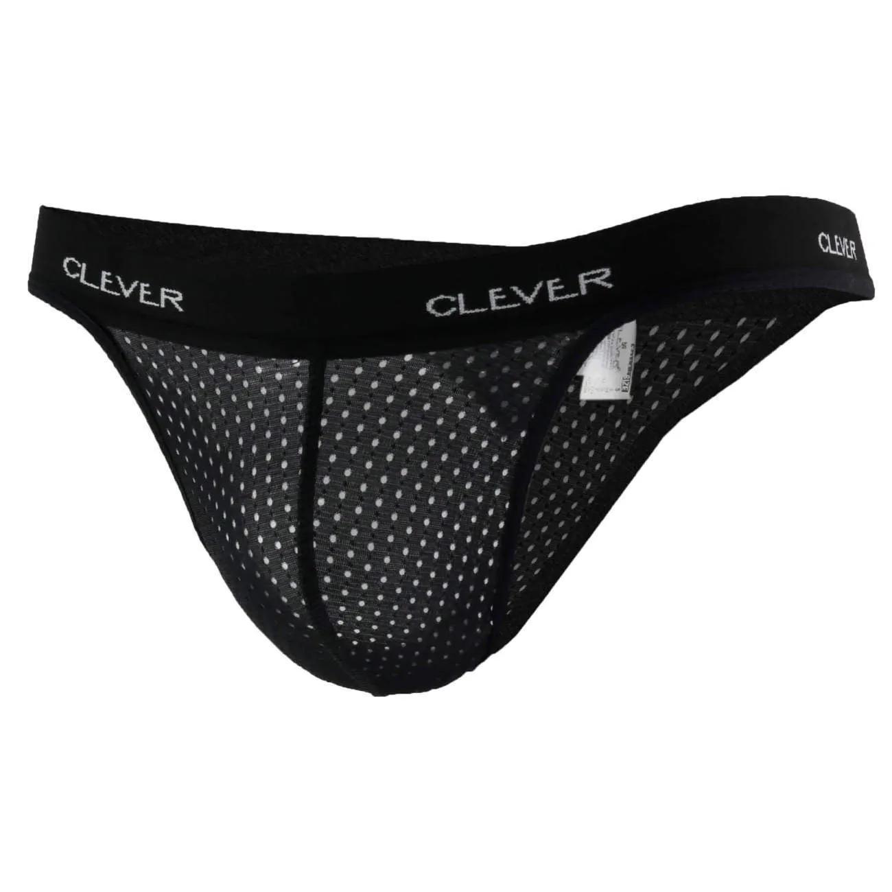 Clever 0001 Mesh Thong Black