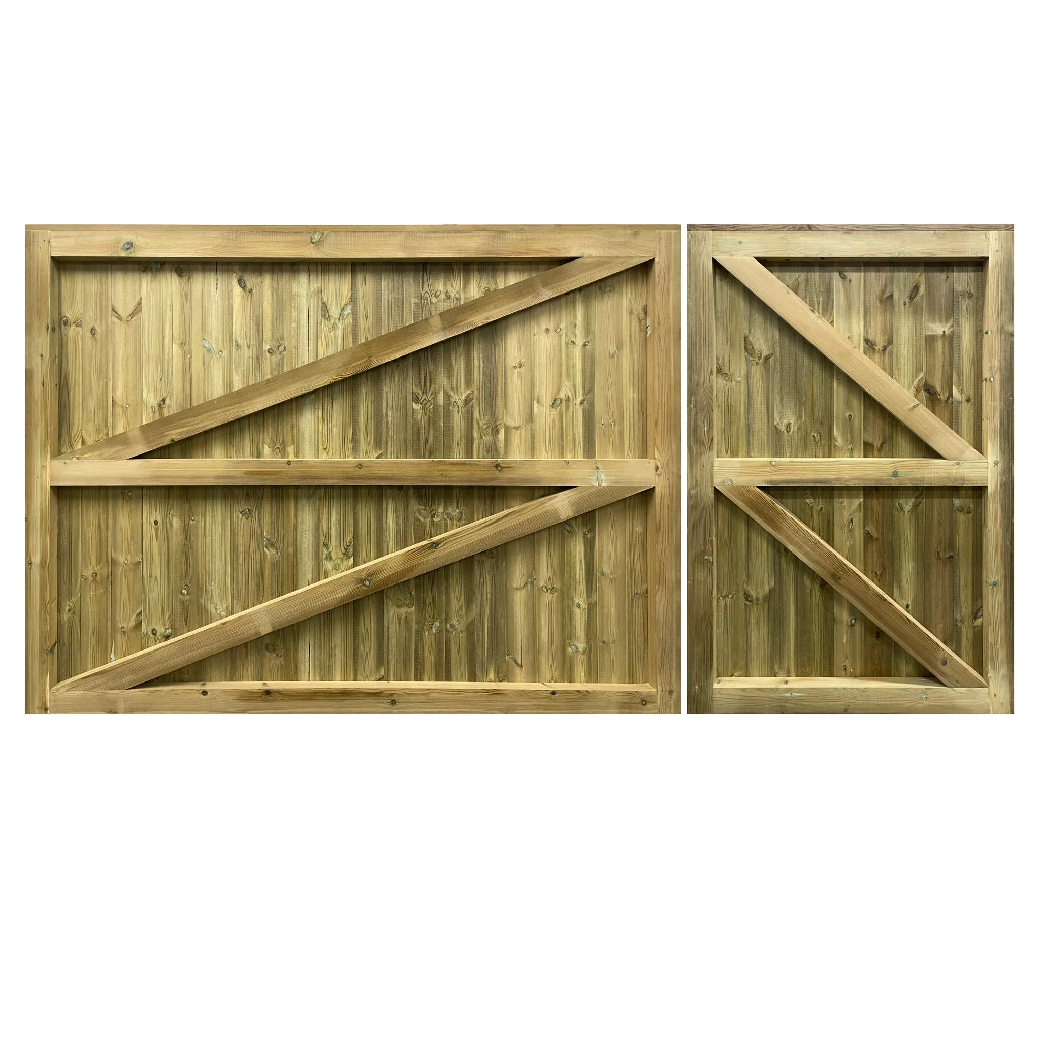 Clovelly Mortice & Tenon 3/4 Split T&G Entrance Gate (Pair)