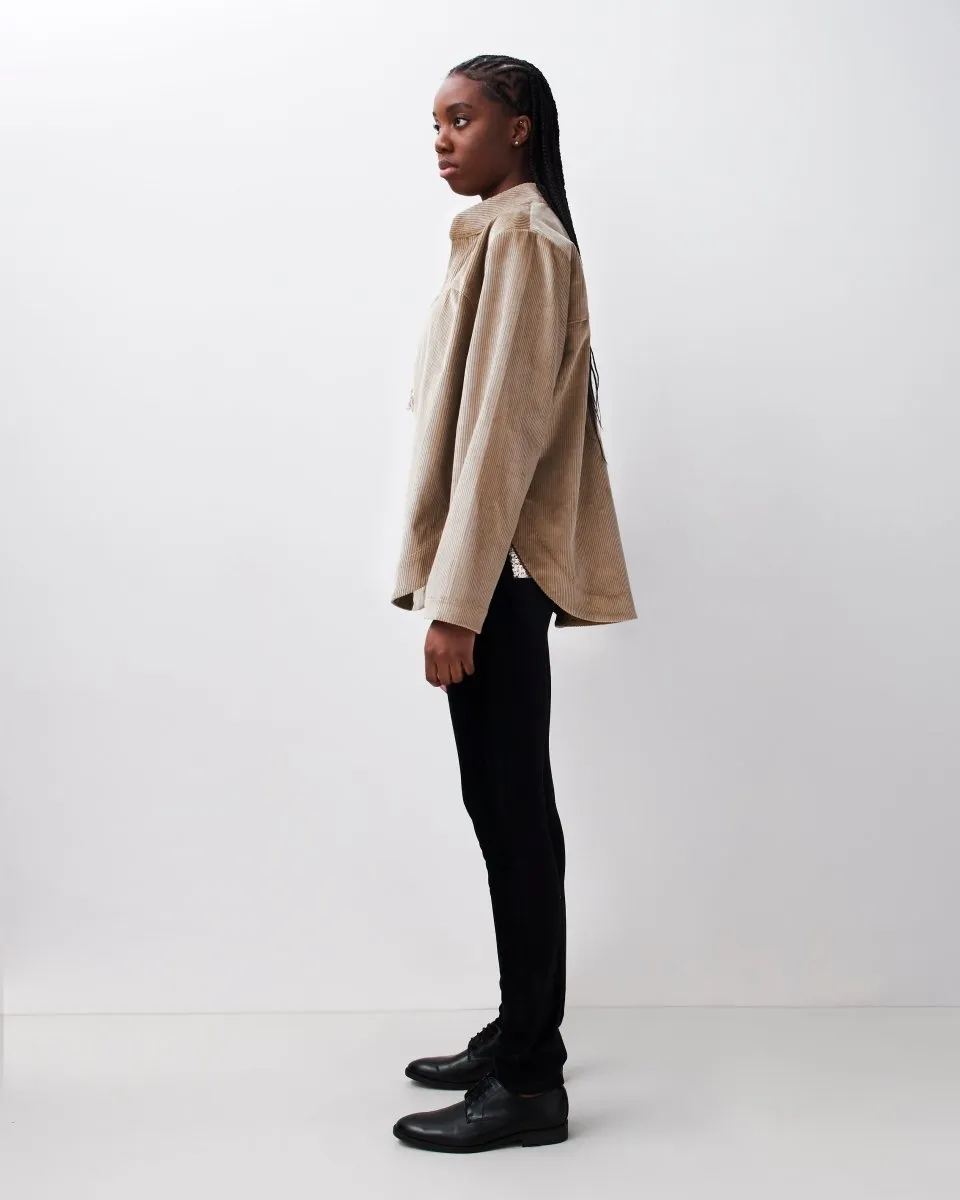 Corduroy Yolk Shirt Beige