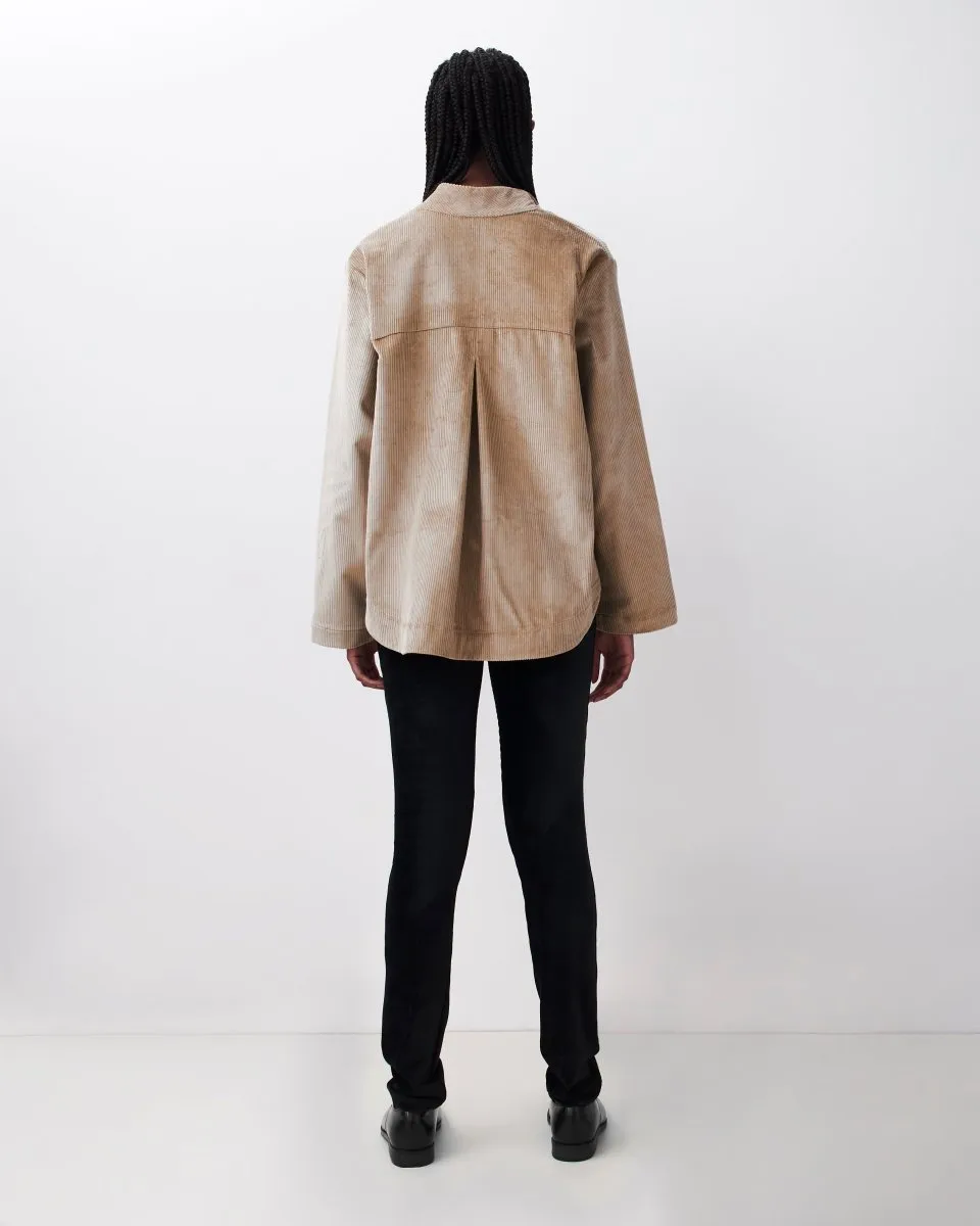 Corduroy Yolk Shirt Beige