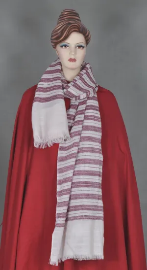 Cream & Maroon Stoles