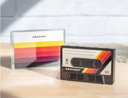 Crosley Cassette Tape Portable Bluetooth Speaker - Black