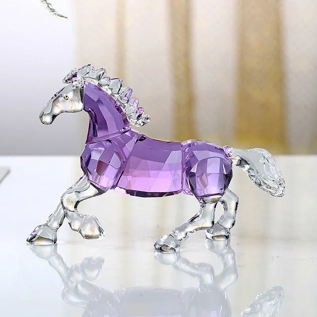Crystal Lovely Dog Miniature Glass Animal Craft Ornament