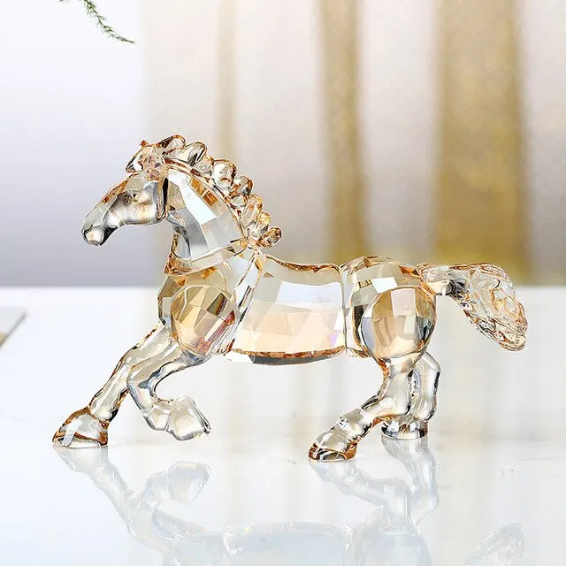 Crystal Lovely Dog Miniature Glass Animal Craft Ornament