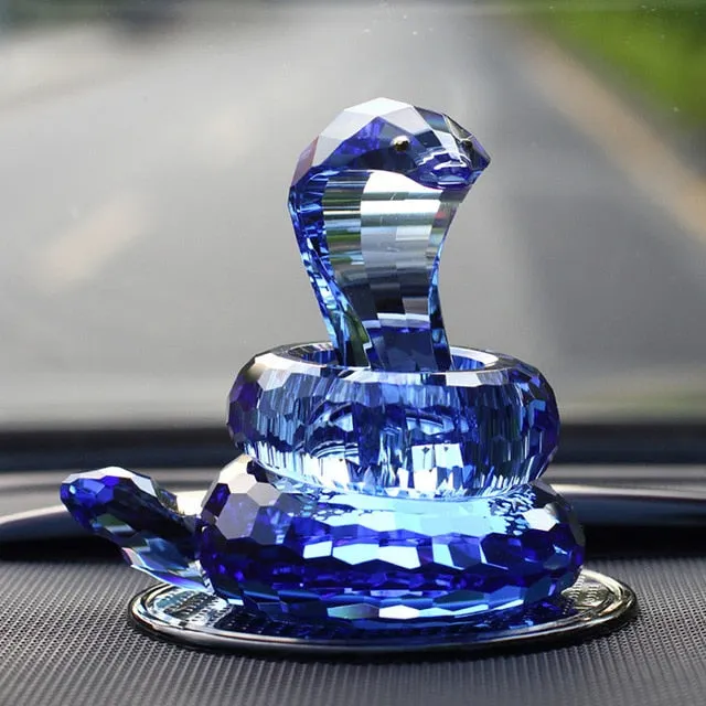 Crystal Lovely Dog Miniature Glass Animal Craft Ornament