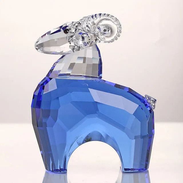 Crystal Lovely Dog Miniature Glass Animal Craft Ornament