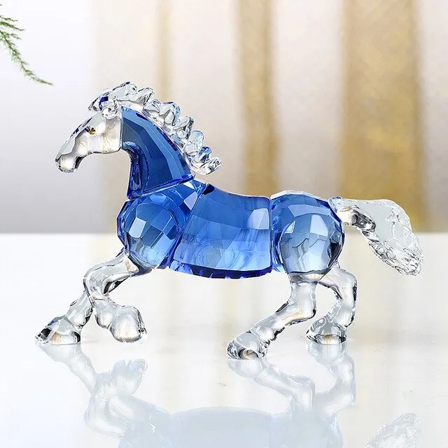 Crystal Lovely Dog Miniature Glass Animal Craft Ornament