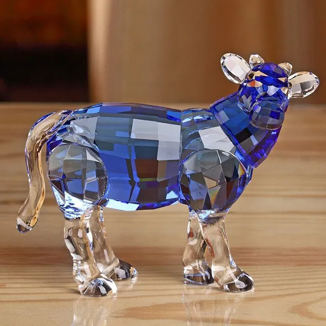 Crystal Lovely Dog Miniature Glass Animal Craft Ornament